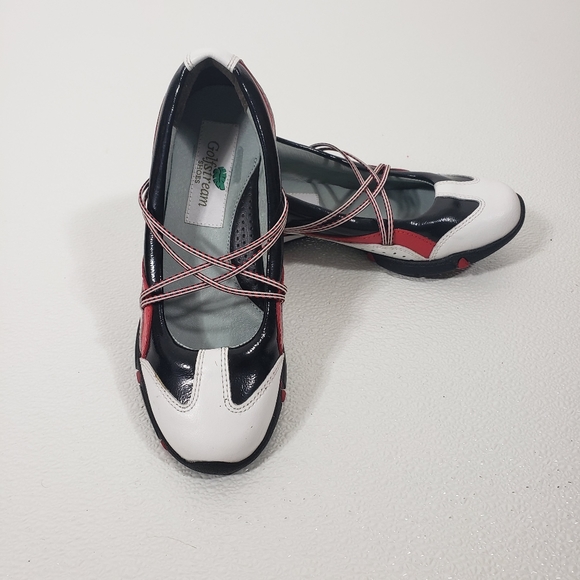 Golfstream Mary Jane Criss-cross Shoes Sz 6 - Picture 2 of 8